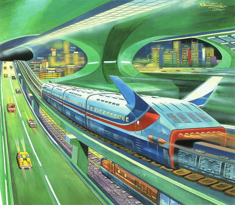 Illustration for article titled The Psychedelic Japanese Cityscapes Of Decades Past